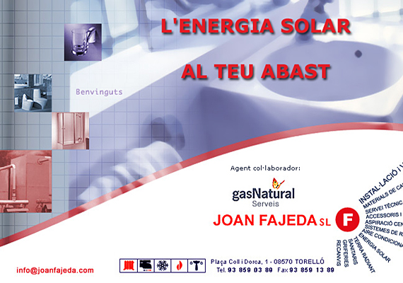 <b>http://www.joanfajeda.com</b><br><b>http://www.joanfajeda.cat</b><br>Webdesign, hosting, registre dels dominis, correu electrónic, posicionament natural en els cercadors d'Internet, manteniment web,assessorament tècnic, seguiment i control de la llei de protecció de dades.